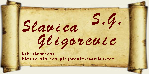 Slavica Gligorević vizit kartica